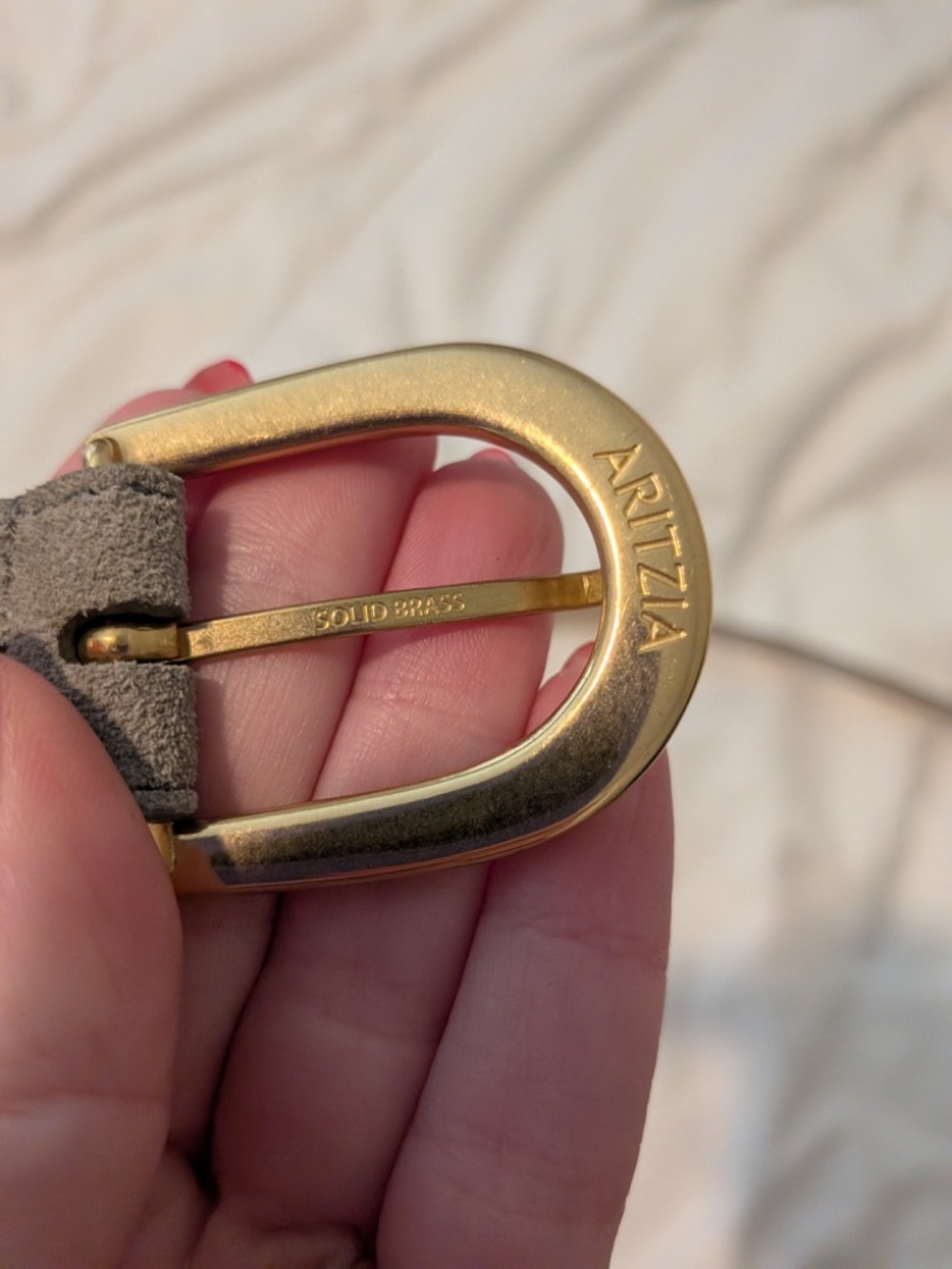 NWOT Aritzia 100% Real Leather and Solid Brass Buckle (XS) - Picture 3 of 6